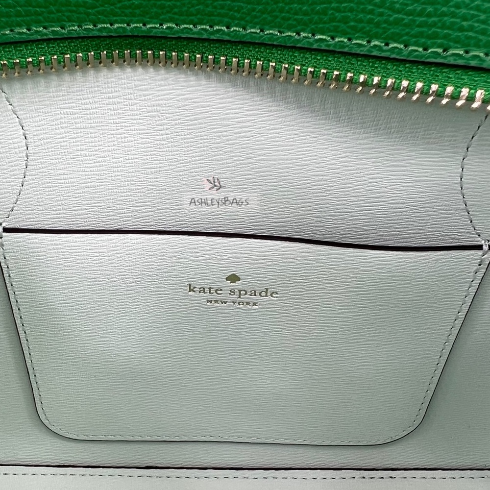 Kate Spade Darcy Small Satchel Crossbody In Green Bean - Picture 10 of 12